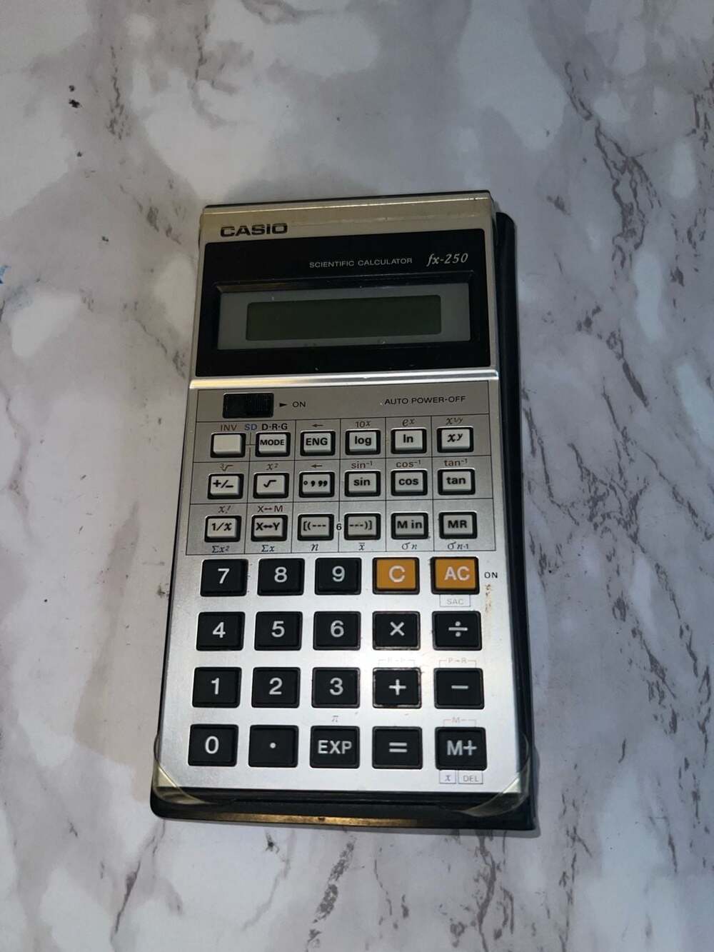 Vintage Casio fx-250 Scientific Calculator with Case
